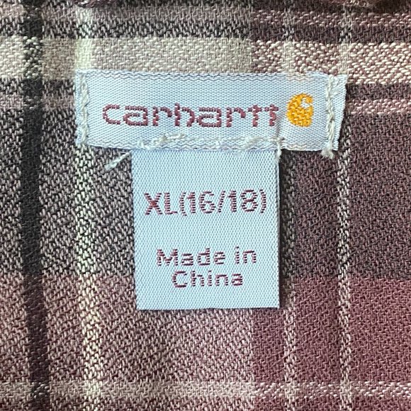Carhartt Fairview Plaid Roll Tab Convertible Sleeve Western Fall Shirt-XL - Picture 12 of 15